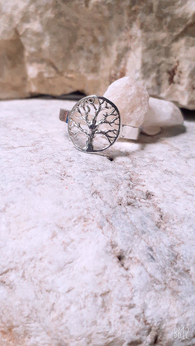 Anillo plata 925 Árbol  de la Vida electropulido