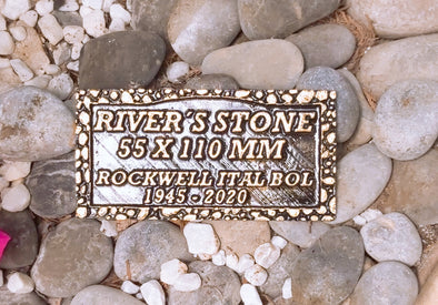 Placa Urna y/o Nicho en Bronce River's Stone