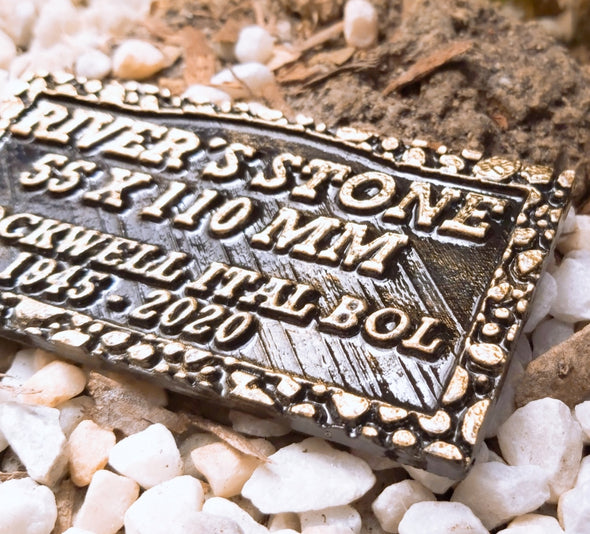 Placa Urna y/o Nicho en Bronce River's Stone