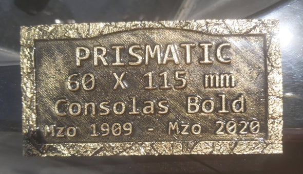 Placa Urna y/o Nicho Bronce Prismatic Stone